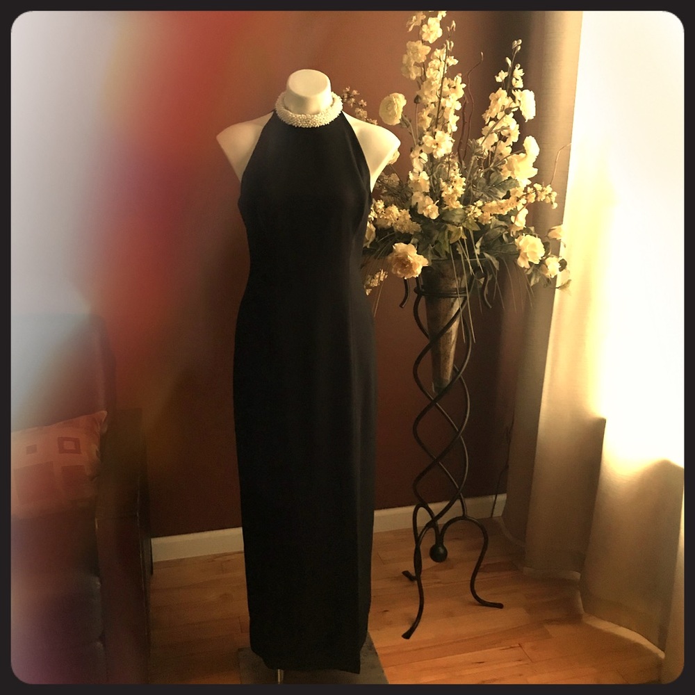Simple yet elegant black formal dress
